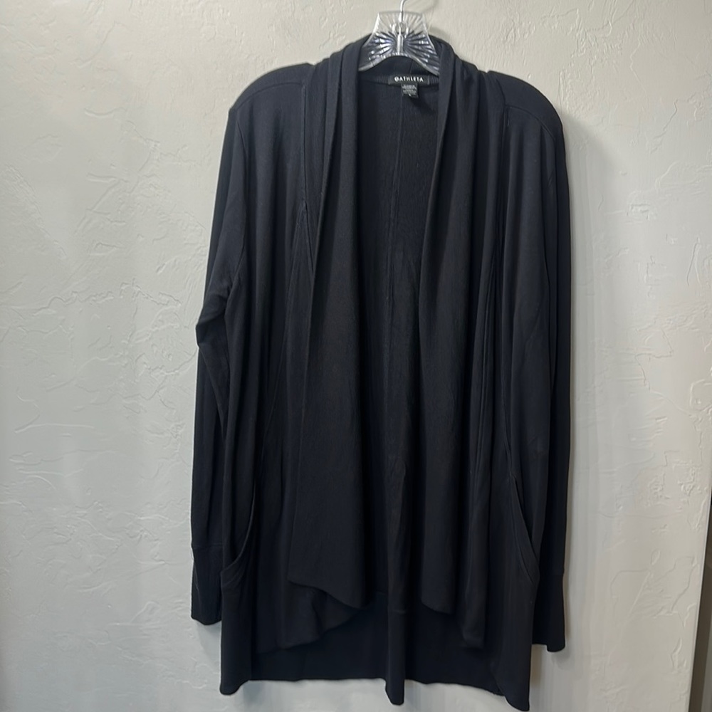 Athleta Pranayama wrap cardigan black size large